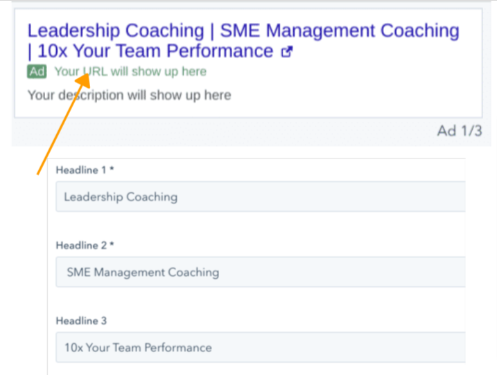 google ads headline for business coaching