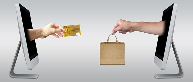marketing and sales working together hands in shopping